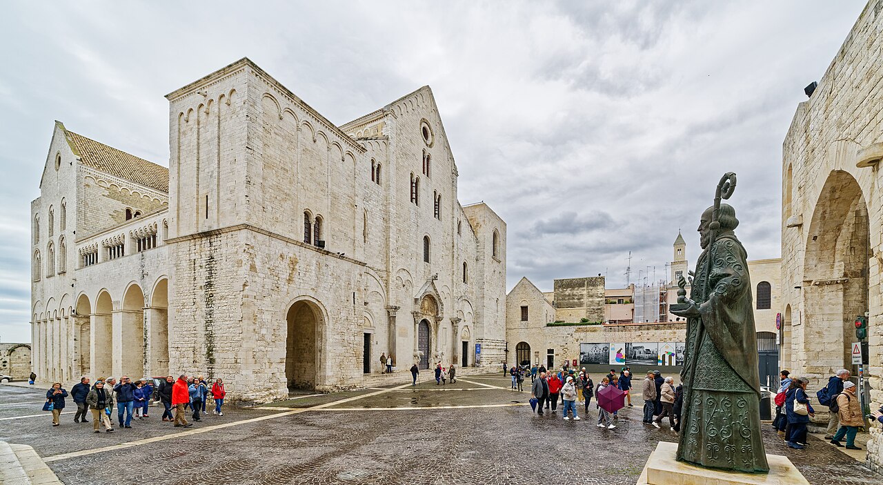 The Basilica of Saint Nicholas at Bari, a major Orthodox pilgrimage destination
