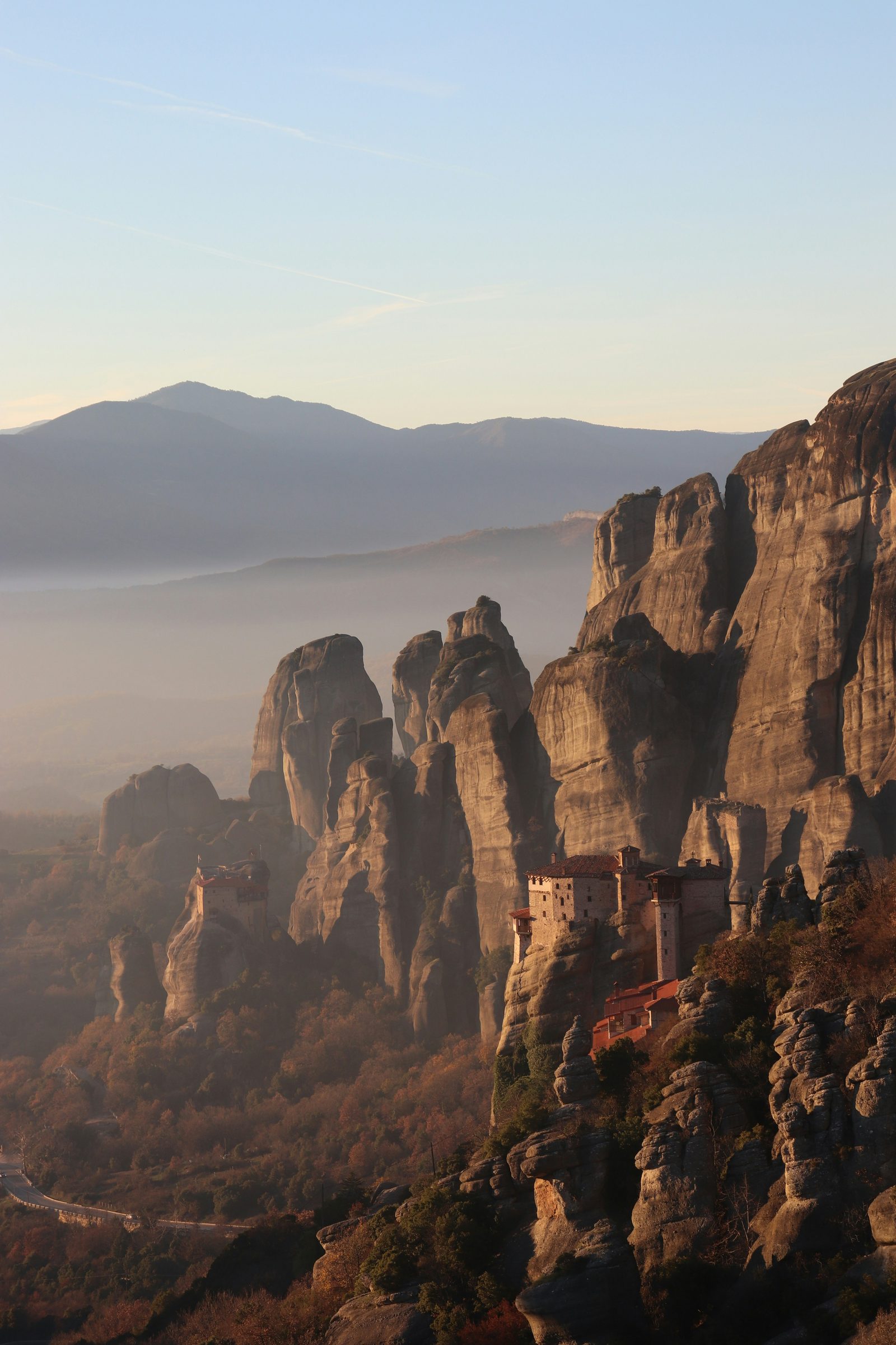 A monastery in the Greek landscape